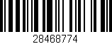 Código de barras (EAN, GTIN, SKU, ISBN): '28468774'