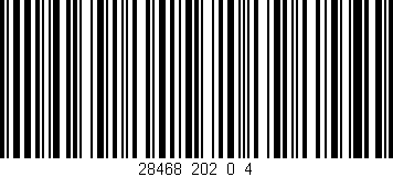 Código de barras (EAN, GTIN, SKU, ISBN): '28468_202_0_4'