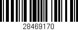 Código de barras (EAN, GTIN, SKU, ISBN): '28469170'