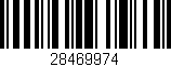 Código de barras (EAN, GTIN, SKU, ISBN): '28469974'