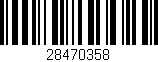Código de barras (EAN, GTIN, SKU, ISBN): '28470358'