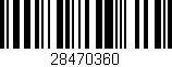 Código de barras (EAN, GTIN, SKU, ISBN): '28470360'