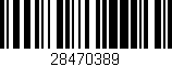 Código de barras (EAN, GTIN, SKU, ISBN): '28470389'