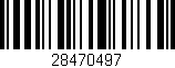 Código de barras (EAN, GTIN, SKU, ISBN): '28470497'