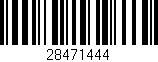 Código de barras (EAN, GTIN, SKU, ISBN): '28471444'