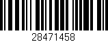 Código de barras (EAN, GTIN, SKU, ISBN): '28471458'