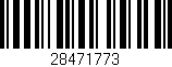 Código de barras (EAN, GTIN, SKU, ISBN): '28471773'