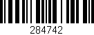 Código de barras (EAN, GTIN, SKU, ISBN): '284742'