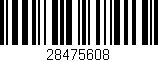 Código de barras (EAN, GTIN, SKU, ISBN): '28475608'