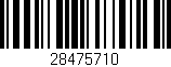 Código de barras (EAN, GTIN, SKU, ISBN): '28475710'