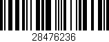 Código de barras (EAN, GTIN, SKU, ISBN): '28476236'