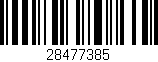 Código de barras (EAN, GTIN, SKU, ISBN): '28477385'