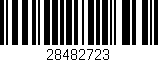 Código de barras (EAN, GTIN, SKU, ISBN): '28482723'