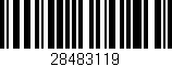 Código de barras (EAN, GTIN, SKU, ISBN): '28483119'