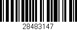 Código de barras (EAN, GTIN, SKU, ISBN): '28483147'
