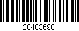 Código de barras (EAN, GTIN, SKU, ISBN): '28483698'