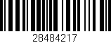 Código de barras (EAN, GTIN, SKU, ISBN): '28484217'
