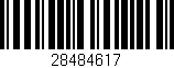 Código de barras (EAN, GTIN, SKU, ISBN): '28484617'