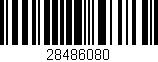 Código de barras (EAN, GTIN, SKU, ISBN): '28486080'