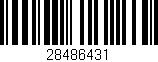 Código de barras (EAN, GTIN, SKU, ISBN): '28486431'