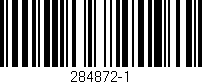 Código de barras (EAN, GTIN, SKU, ISBN): '284872-1'