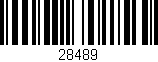 Código de barras (EAN, GTIN, SKU, ISBN): '28489'