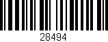 Código de barras (EAN, GTIN, SKU, ISBN): '28494'