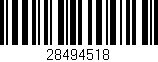 Código de barras (EAN, GTIN, SKU, ISBN): '28494518'