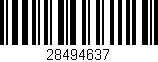Código de barras (EAN, GTIN, SKU, ISBN): '28494637'