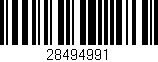 Código de barras (EAN, GTIN, SKU, ISBN): '28494991'