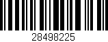Código de barras (EAN, GTIN, SKU, ISBN): '28498225'