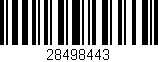 Código de barras (EAN, GTIN, SKU, ISBN): '28498443'