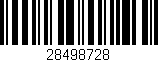Código de barras (EAN, GTIN, SKU, ISBN): '28498728'