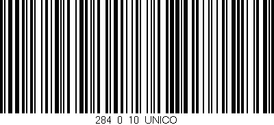 Código de barras (EAN, GTIN, SKU, ISBN): '284_0_10_UNICO'