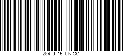 Código de barras (EAN, GTIN, SKU, ISBN): '284_0_15_UNICO'