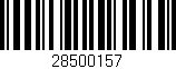 Código de barras (EAN, GTIN, SKU, ISBN): '28500157'