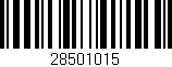Código de barras (EAN, GTIN, SKU, ISBN): '28501015'
