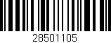 Código de barras (EAN, GTIN, SKU, ISBN): '28501105'