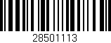 Código de barras (EAN, GTIN, SKU, ISBN): '28501113'