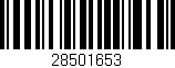 Código de barras (EAN, GTIN, SKU, ISBN): '28501653'