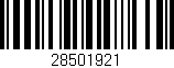 Código de barras (EAN, GTIN, SKU, ISBN): '28501921'