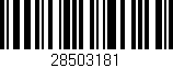 Código de barras (EAN, GTIN, SKU, ISBN): '28503181'