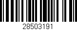 Código de barras (EAN, GTIN, SKU, ISBN): '28503191'