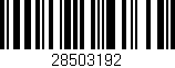 Código de barras (EAN, GTIN, SKU, ISBN): '28503192'