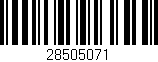 Código de barras (EAN, GTIN, SKU, ISBN): '28505071'