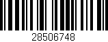 Código de barras (EAN, GTIN, SKU, ISBN): '28506748'