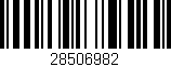 Código de barras (EAN, GTIN, SKU, ISBN): '28506982'