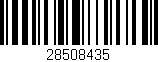 Código de barras (EAN, GTIN, SKU, ISBN): '28508435'