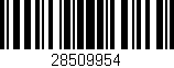 Código de barras (EAN, GTIN, SKU, ISBN): '28509954'