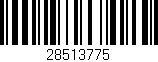 Código de barras (EAN, GTIN, SKU, ISBN): '28513775'
